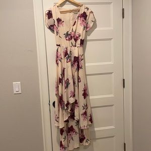 Floral Wrap Maxi Dress